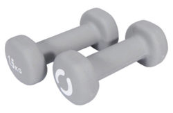 Opti 2 x 1.5kg Vinyl Dumbbells.